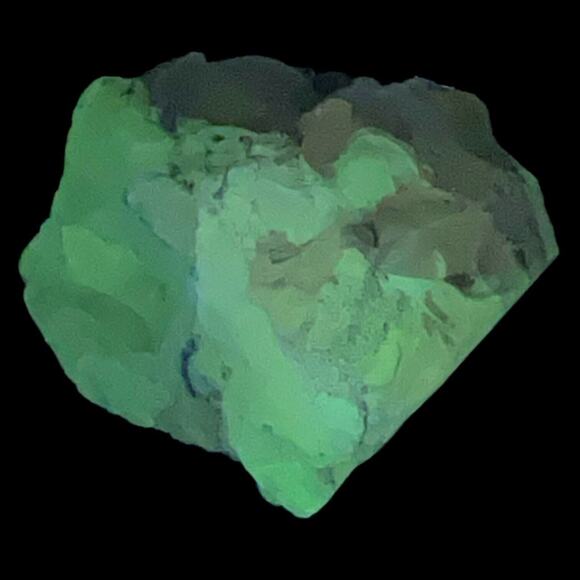 Clear Amethyst Pink Tipped Art Glass Cullet Glowing Manganese Slag Glass #5GL35 - Picture 1 of 8